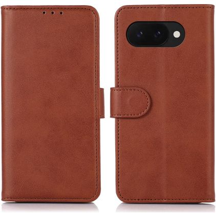 Mobigear Wallet Google Pixel 9a Hülle Klapphülle Geldbörse - Braun