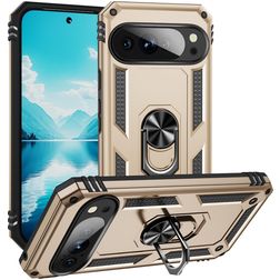 Mobigear Armor Ring Google Pixel 10 Pro XL Hülle Hardcase Backcover Stoßfest mit Ringhalter - Gold