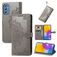 Mobigear Mandala Samsung Galaxy M52 Hülle Klapphülle Geldbörse - Grau