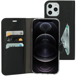 Mobiparts Classic Wallet iPhone 12 Pro Max Klapphülle Portemonnaie - Schwarz