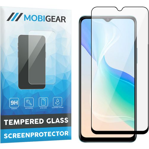 Mobigear Premium Vivo Y76 Panzerglas Displayschutz - Hüllenfreundlich - Schwarz