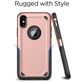 Mobigear Slim Armor iPhone XR Hülle Hardcase Backcover Stoßfest - Roségold