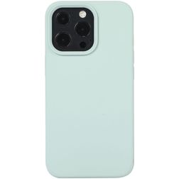 Mobigear Rubber Touch iPhone 14 Plus Silikon Hülle Backcover - Minze