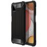 Mobigear Outdoor Samsung Galaxy A12 Hülle Hardcase Backcover Stoßfest - Schwarz