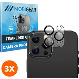 Mobigear iPhone 12 Pro Panzerglas Kameraschutz - Hüllenfreundlich (3er Pack)