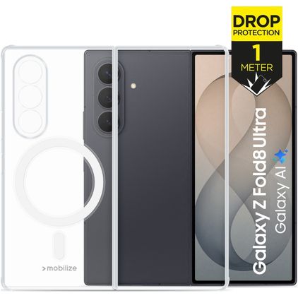 Mobilize Naked Protection Durchsichtig Samsung Galaxy Z Fold 8 MagSafe Hülle Hardcase Backcover Stoßfest - Transparent