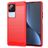 Mobigear Brushed Slim POCO F4 Hülle Flexibles TPU Backcover - Rot