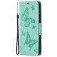 Mobigear Butterfly Samsung Galaxy A12 Hülle Klapphülle Geldbörse - Türkis