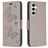 Mobigear Butterfly Samsung Galaxy S23 FE Hülle Klapphülle Geldbörse - Grau