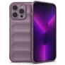Mobigear Bumpy iPhone 14 Pro Max Hülle Flexibles TPU Backcover - Lila