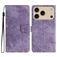 Mobigear Butterfly iPhone 17 Pro Max Klapphülle Portemonnaie - Lila