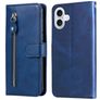 Mobigear Zipper iPhone 17 Hülle Klapphülle Geldbörse - Blau