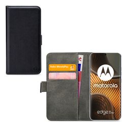 Mobilize Classic Gelly Wallet Motorola Edge 50 Ultra Klapphülle Portemonnaie - Schwarz