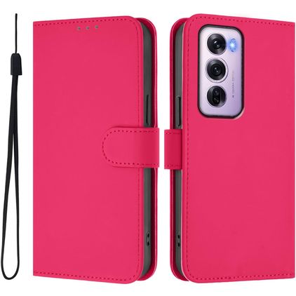 Mobigear Urban Wallet OPPO Reno 12 Pro Klapphülle Portemonnaie - Rot