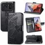 Mobigear Butterfly Xiaomi Mi 11 Ultra Hülle Klapphülle Geldbörse - Schwarz