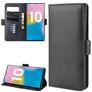 Mobigear Slim Magnet Samsung Galaxy Note 10 Plus Hülle Klapphülle Geldbörse - Schwarz