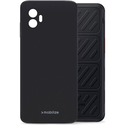 Mobilize Rubber Gelly Samsung Galaxy Xcover 7 Pro Hülle Flexibles TPU Backcover - Schwarz