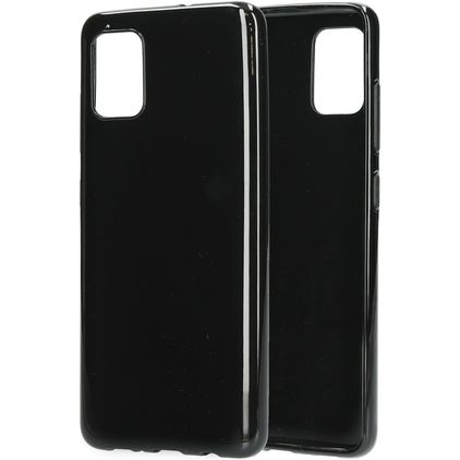 Mobiparts Classic Samsung Galaxy A51 Hülle Flexibles TPU Backcover - Schwarz