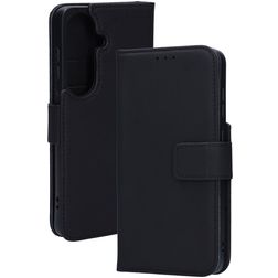 Mobiparts Wallet Samsung Galaxy S26 Hülle Echtes Leder Klapphülle Geldbörse - Schwarz