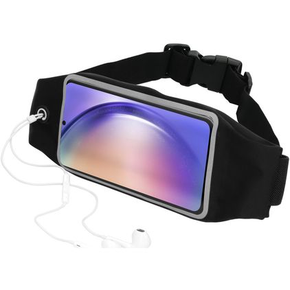 Mobiparts Comfort Fit Belt Handyhalterung Joggen Samsung Galaxy A54 Sporthülle Neopren Gürtel - Schwarz