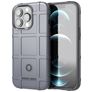 Mobigear Rugged Shield iPhone 13 Pro Max Hülle Flexibles TPU Backcover Stoßfest - Grau