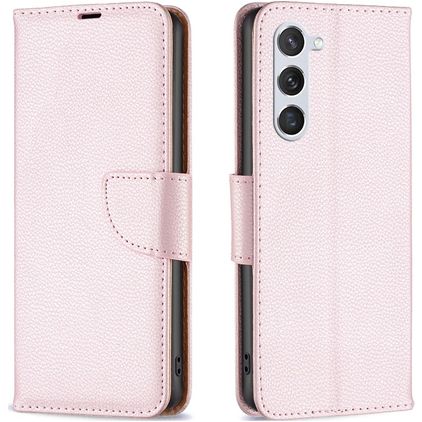 Mobigear Excellent Samsung Galaxy S23 Hülle Klapphülle Geldbörse - Roségold
