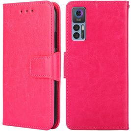 Mobigear Wallet TCL 30 Plus Hülle Klapphülle Geldbörse - Magenta