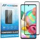 Mobigear Premium Samsung Galaxy A71 Panzerglas Gehärtetes Glas Displayschutz - Hüllenfreundlich - Schwarz