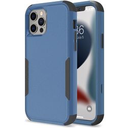 Mobigear Ultra Tough iPhone 14 Hülle Hardcase Backcover Stoßfest - Schwarz / Blau
