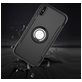 Mobigear Armor Ring iPhone XS Hülle Hardcase Backcover Stoßfest mit Ringhalter - Silber