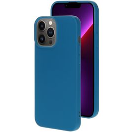 Mobiparts iPhone 13 Pro Max Silikon Hülle Backcover - Blueberry Blue