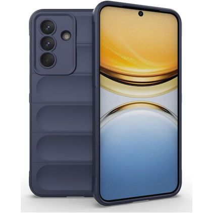Mobigear Bumpy Samsung Galaxy A37 Hülle Flexibles TPU Backcover - Dunkelblau