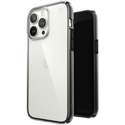 Speck Presidio Perfect Clear Geo iPhone 14 Pro Max Hülle Hardcase Backcover Stoßfest - Transparent / Schwarz
