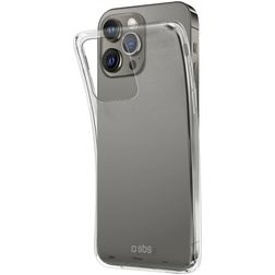 SBS Polo iPhone 13 Pro Max Hülle Flexibles TPU Backcover - Schwarz