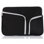 Mobigear Double Zipper Neopren Laptop Sleeve (max 27 cm x 36 cm) Laptop Hülle - Schwarz