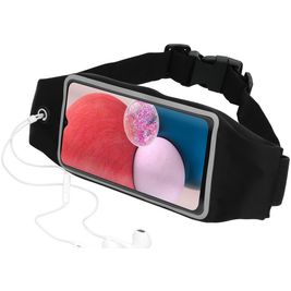 Mobiparts Comfort Fit Belt Handyhalterung Joggen Samsung Galaxy A13 4G Sporthülle Neopren Gürtel - Schwarz