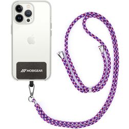 Mobigear Lanyard Universal-Handykette einstellbar - Blau / Rot / Weiß