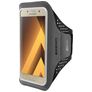 Mobiparts Comfort Fit Handyhalterung Joggen Samsung Galaxy A3 (2017) Sporthülle Neopren Sportarmband - Schwarz