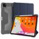 Mutural Tri-Fold Tough iPad Pro 12.9 Zoll (2021) Hülle Klapphülle + Stifthalter - Schwarz / Marineblau