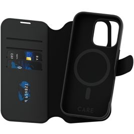 CARE by PanzerGlass Tango Two-in-One iPhone 16 Pro MagSafe Hülle Abnehmbare 2in1 Klapphülle Geldbörse - Schwarz