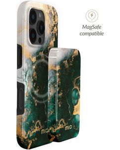 MIO Powerbank 5.000 mAh 15W - MagSafe Kompatibel - Green Marble