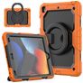 Mobigear RingGuard iPad 9 (2021) Hülle Kunststoff,Silikon Backcover + Ständer - Schwarz / Orange