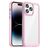 Mobigear Crystal iPhone 14 Pro Hülle Hardcase Backcover - Transparent / Pink