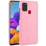 Mobigear Croco Samsung Galaxy A21s Hülle Backcover - Pink