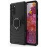 Mobigear Armor Ring Samsung Galaxy S20 FE Hülle Hardcase Backcover Stoßfest mit Ringhalter - Schwarz