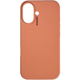 Nudient Base iPhone 16 Plus Silikon Hülle Backcover - Peach Orange