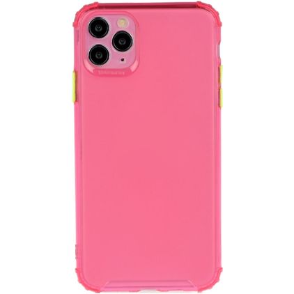 Mobigear Cushion iPhone 12 Pro Max Hülle Flexibles TPU Backcover Stoßfest - Magenta