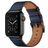 Mobigear Firenze Leder Apple Watch Armband Dornschließe - 49/46/45/44 mm - Dunkelblau