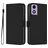 Mobigear Urban Wallet Motorola Moto E14 Hülle Klapphülle Geldbörse - Schwarz
