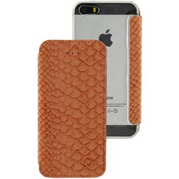 Mobilize Slim Gelly iPhone 5 Klapphülle - Snake Apricot